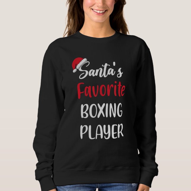 Moletom Santas Favorite Boxing Player   Christmas Boxing   (Frente)