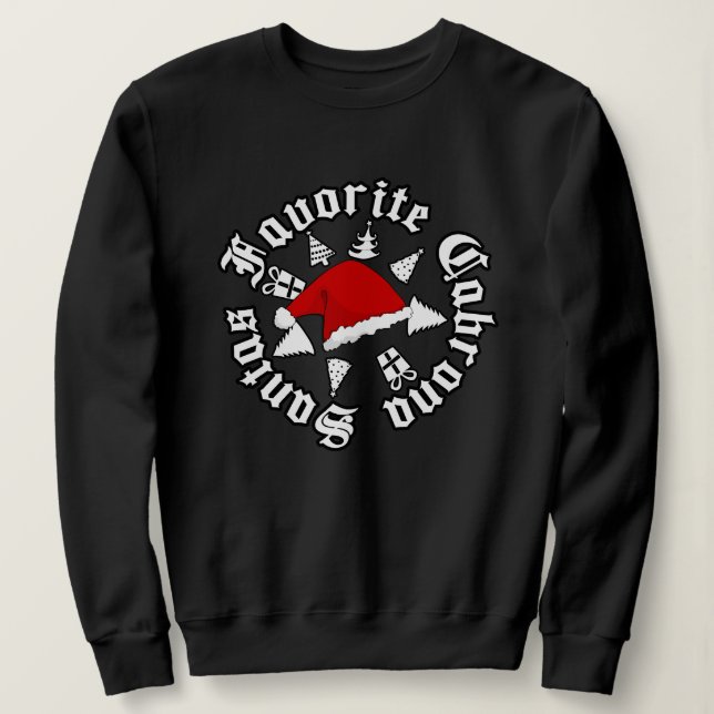 Moletom Santas Favorite Cabrona Christmas (Frente do Design)