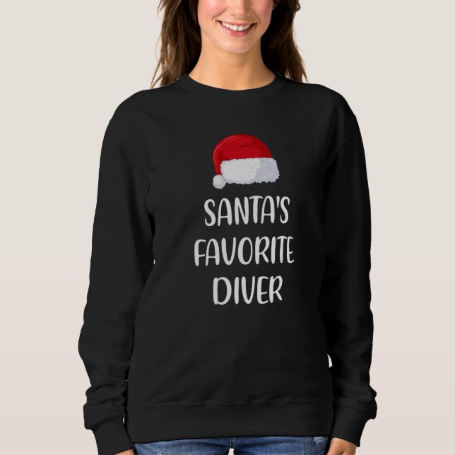 Moletom Santas Favorite Diver Christmas  Diving (Frente)