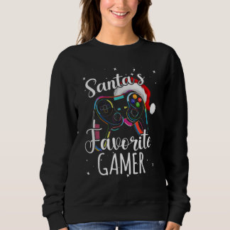 Moletom Santa's Favorite Gamer Xmas Pajama Gaming Christma