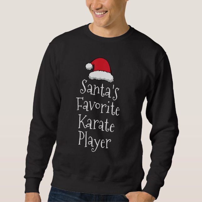 Moletom Santas Favorite Karate Player   Christmas   Karate (Frente)