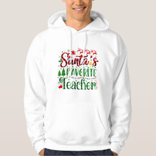 Moletom Santa's Favorite Teacher Christmas Women Men Santa