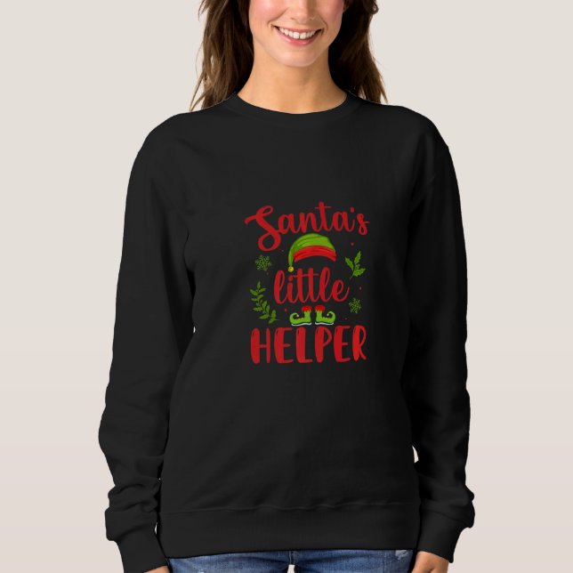 Moletom Santa's Little Helper  Christmas Time  Merry Chris (Frente)