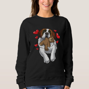 Moletom Santo Bernard Dog Com Corações