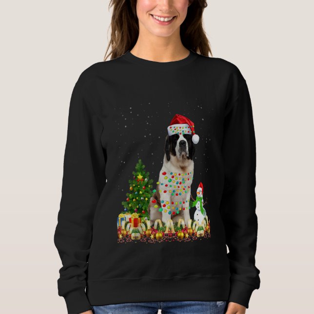 Moletom Santo Bernard Dog Santa Hate Cachorro De Natal Lev (Frente)