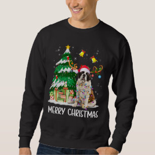 Moletom Santo Bernard Leights Tree Papais noeis Xmas Paj