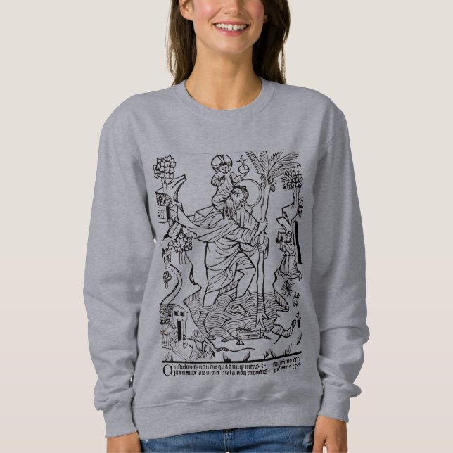 Moletom Santo Cristóvão católico romano (Frente)