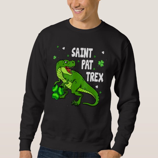 Moletom Santo Dinosarino Pax Trex Happy Dia de São Patríci (Frente)
