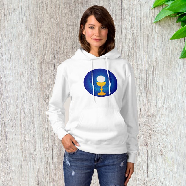 Moletom Santo Eucarista Mulher Hoodie (Criador carregado)
