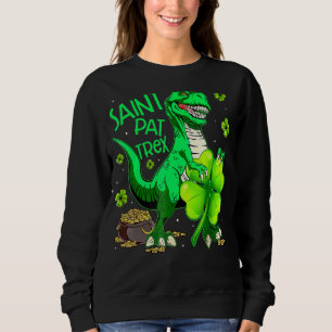 Moletom Santo Pat Rex T Rex Dinossaur Leprechaun Rua Patri