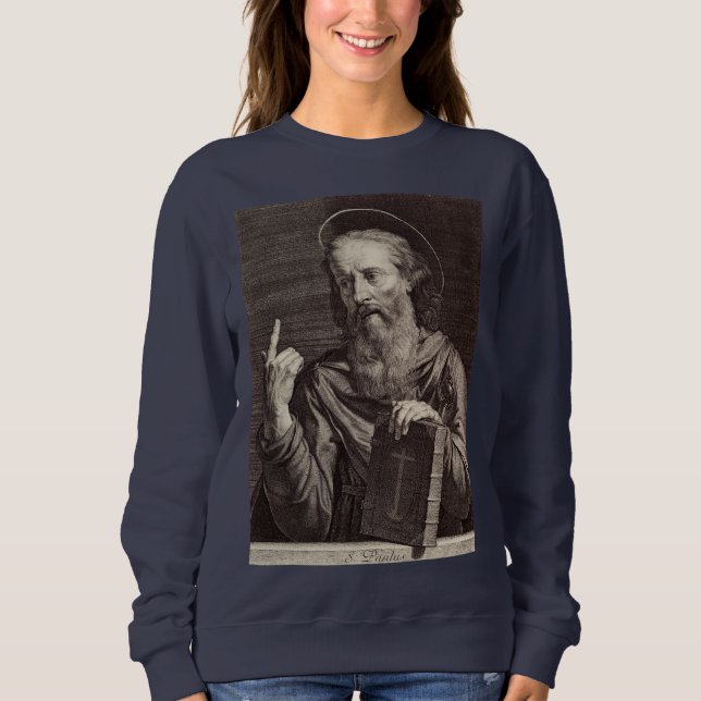 Moletom Santo Paul, o apóstolo de Philippe de Champaigne (Frente)