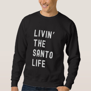 Moletom Santo Vivendo O Nome Da Vida Santo Engraçado