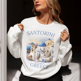 Moletom Santorini Greece Beautiful Paradise