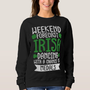 Moletom Sapato de Dança Irlandesa Dia de São Patrício Garo
