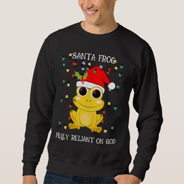 Moletom Sapo Amarelo de Natal Unisex (Frente)