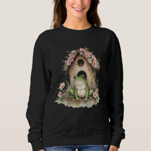 Moletom Sapo Anfíbio sapo Mama Aestética Floral Gi