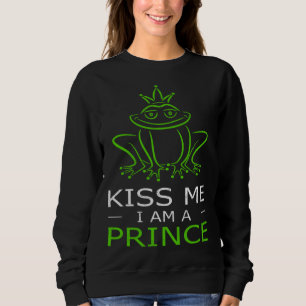Moletom Sapo Beije-me sou um Príncipe conto de fadas