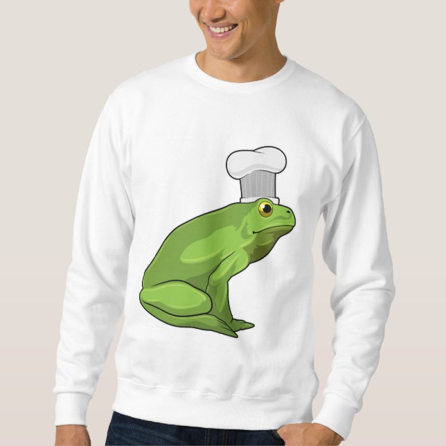 Moletom Sapo como cozinhar com chapéu de chef (Frente)