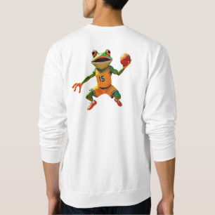 Moletom Sapo de basquete, camisola branca