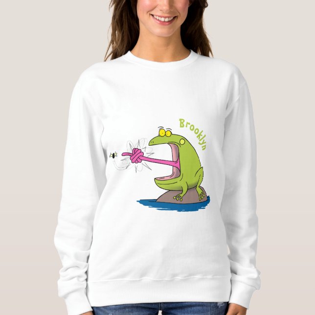 Moletom Sapo engraçado e desenho animado (Frente)