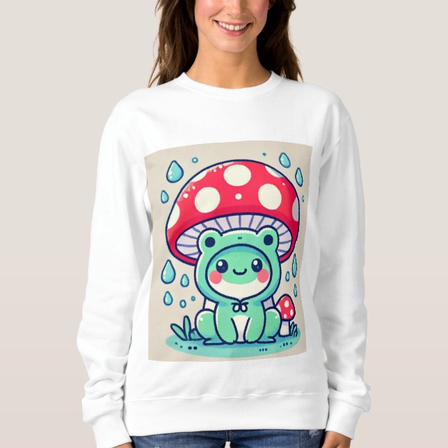 Moletom Sapo Feliz e 🐸 Guarda-chuva ☔ (Frente)