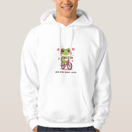 Moletom Sapo Fofo Andando de Bicicleta | Presente Engraçad