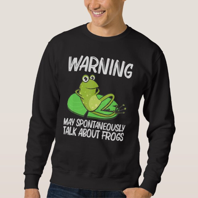 Moletom Sapo Para Mulheres Masculinas Tadpole De Sapo A Gr (Frente)