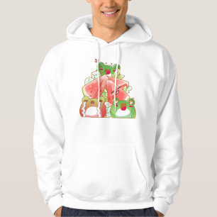 Moletom Sapos Kawaii e Melancia Fresca - Estética de Verão