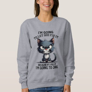 Moletom Sarcasmo engraçado Cat