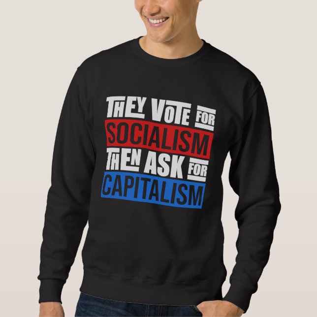 Moletom Sarcastic Facts Of Capitalism Artwork (Frente)