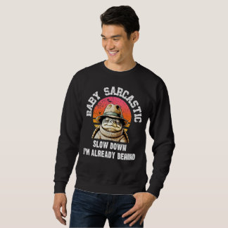 Moletom Sarcastic Turtle Retro Sunset Graphic