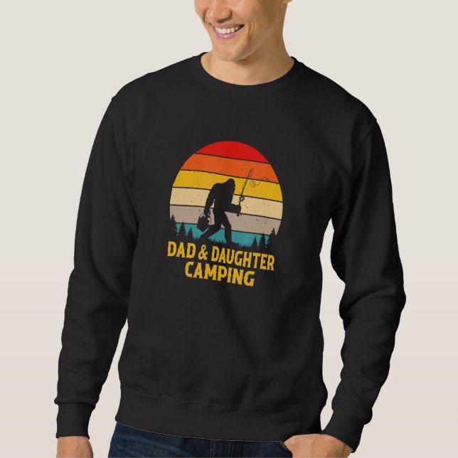 Moletom Sasquatch Dad & Daughter Camping - Camping Lover S (Frente)