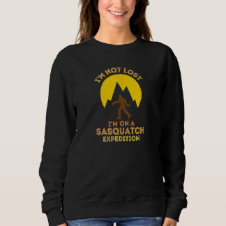 Moletom Sasquatch Expedition Adventure Design I'm Not Lost
