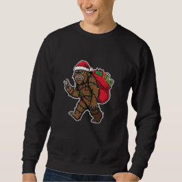 Moletom Sasquatch Santa: Funny Bigfoot Christmas Holiday