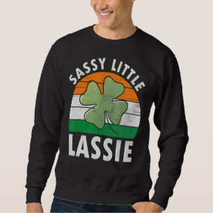 Moletom Sassy Little Lassie Funny Saint Patricks Dia 1