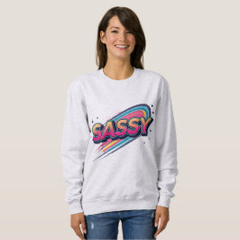 Moletom Sassy – Tipografia Moderna de Streetwear Ousada 