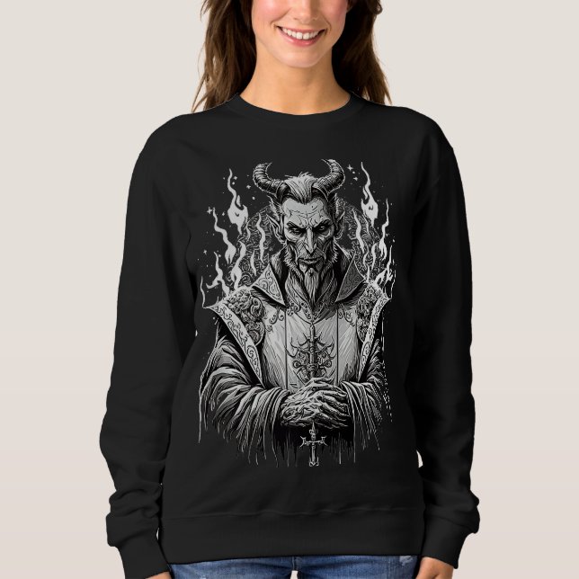 Moletom Satã de Lucifer Occult Beelzebub Demon (Frente)