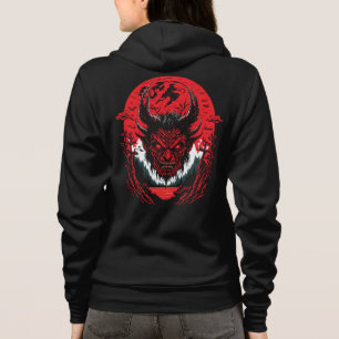 Moletom Satã   Design de Gráfico da Cabeça de Demônio