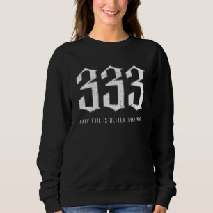 Moletom Satanismo Goth Black Metal 333 Meio Malvado Divert
