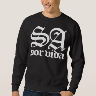 Moletom SATX POR VIDA 210 para o inglês velho Crewneck da