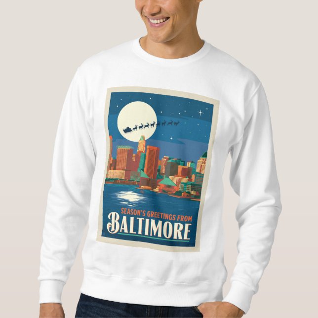 Moletom Saudações de Baltimore (Frente)