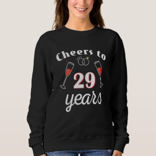 Moletom Saúde A 29 Anos Casados Ring 1993 Champanhe Ann