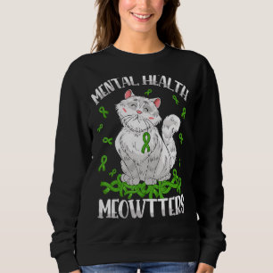 Moletom Saúde Mental Aowters Cat Owner Mental Health Aw