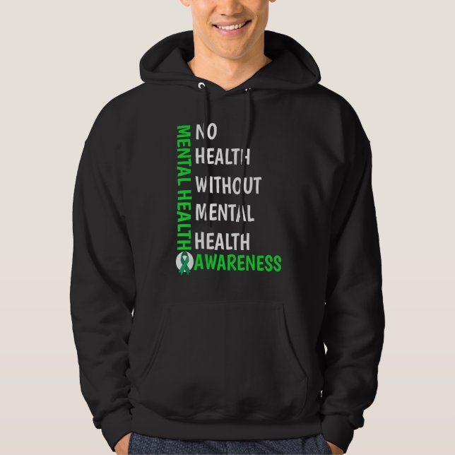 Moletom Saúde Mental Combater O Cuidado Com A Saúde Mental (Frente)