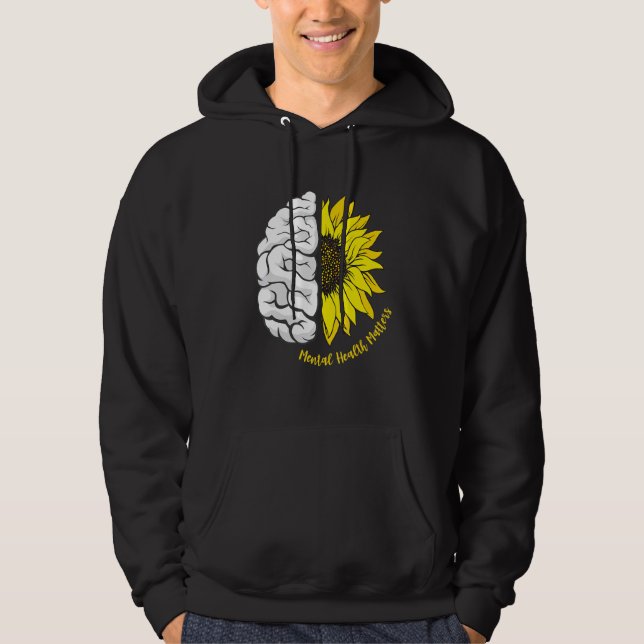 Moletom Saúde Mental Importa Flores Solares E Cérebros Min (Frente)