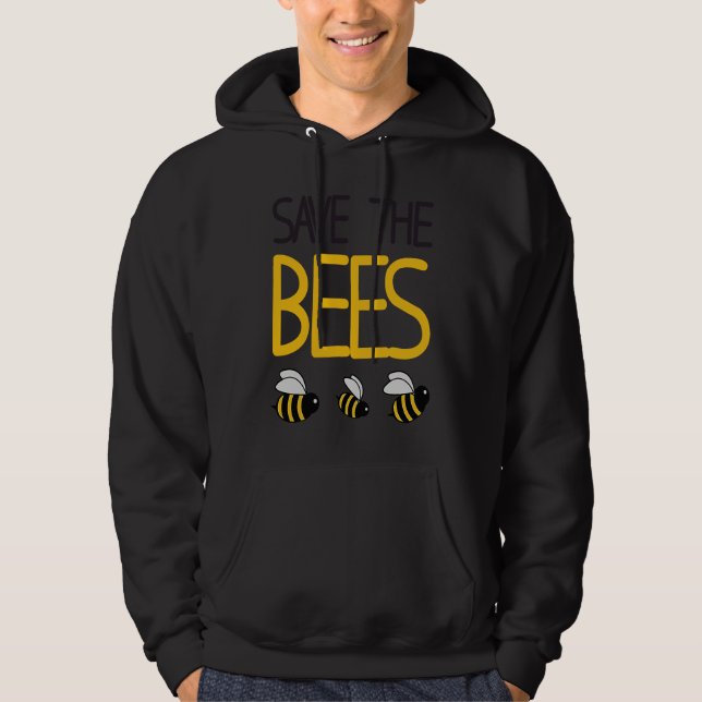 Moletom Save The Bees  Bee  Beekeeper Honey Environment (Frente)