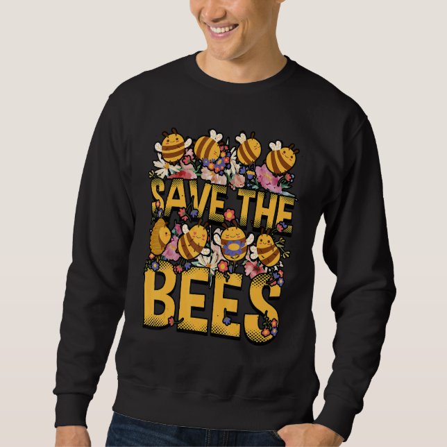 Moletom Save the bees Beekeeper cute honey bee costume whi (Frente)