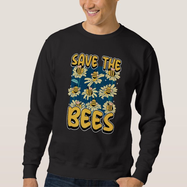 Moletom Save the bees Beekeeper cute honey bee costume whi (Frente)