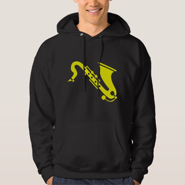 Moletom Saxofone - Amarelo (Frente)