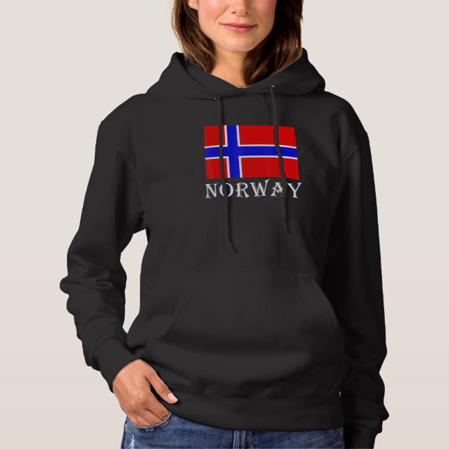 Moletom Scandinavia Norwegian Flag Nordic Country Norway (Frente)